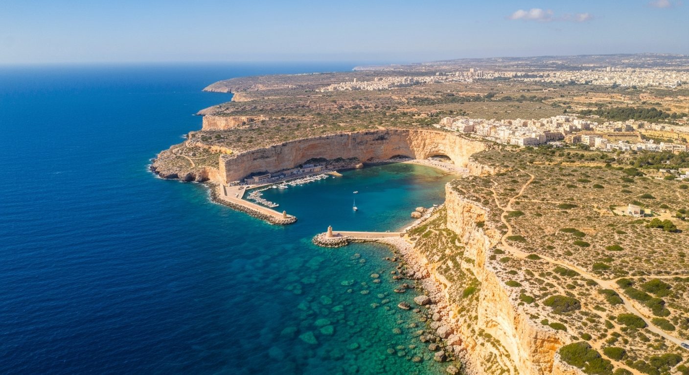 Malta Aerial Coastline