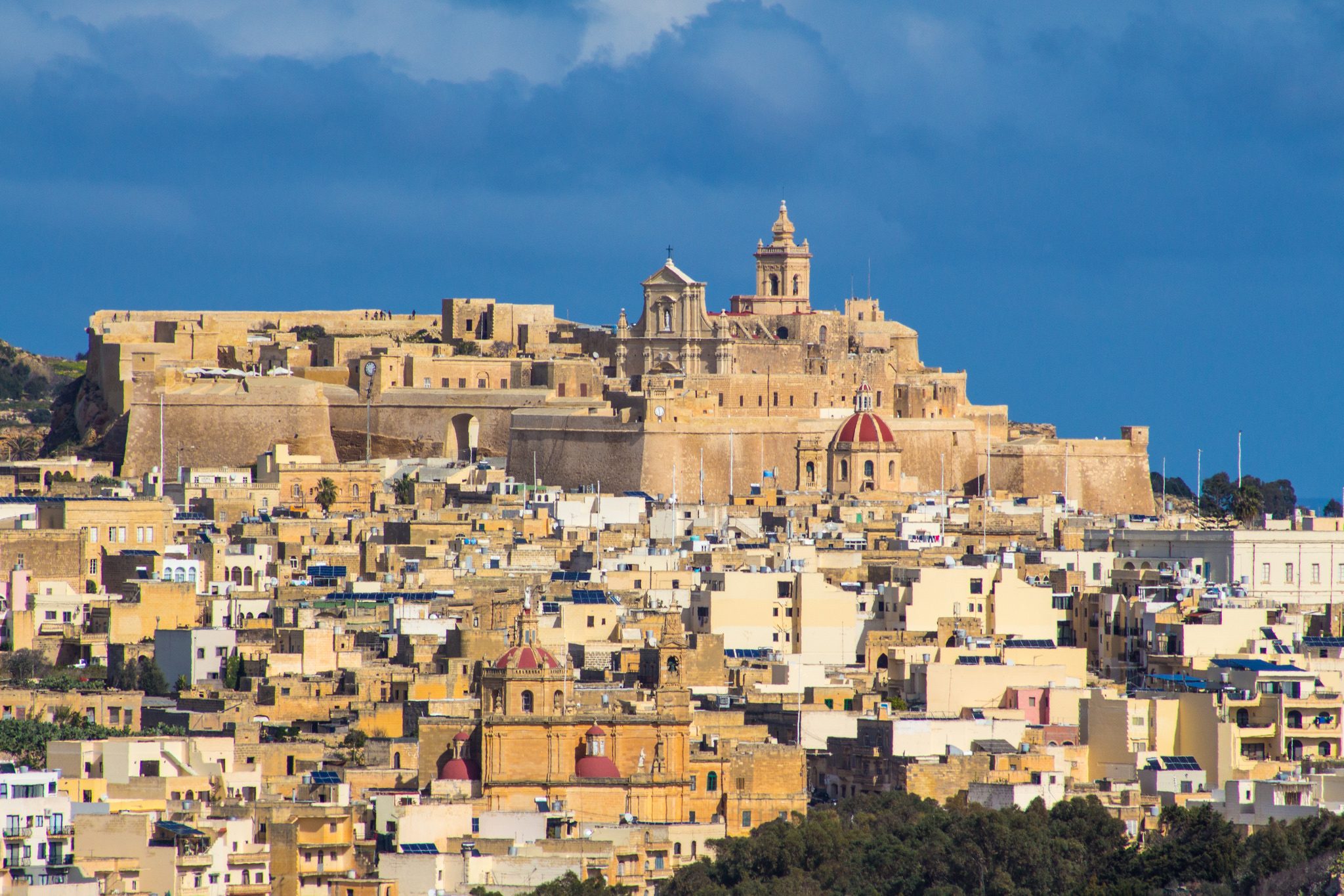 The Citadel above Victoria on Gozo, Malta